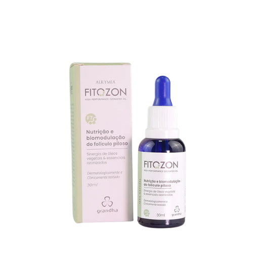 Grandha Fitozon Pure Intensity F7 Hair Follicle Nutrition and Biomodulation Oil 30ml front view – Buy now at MKPBR.COM – Worldwide Shipping