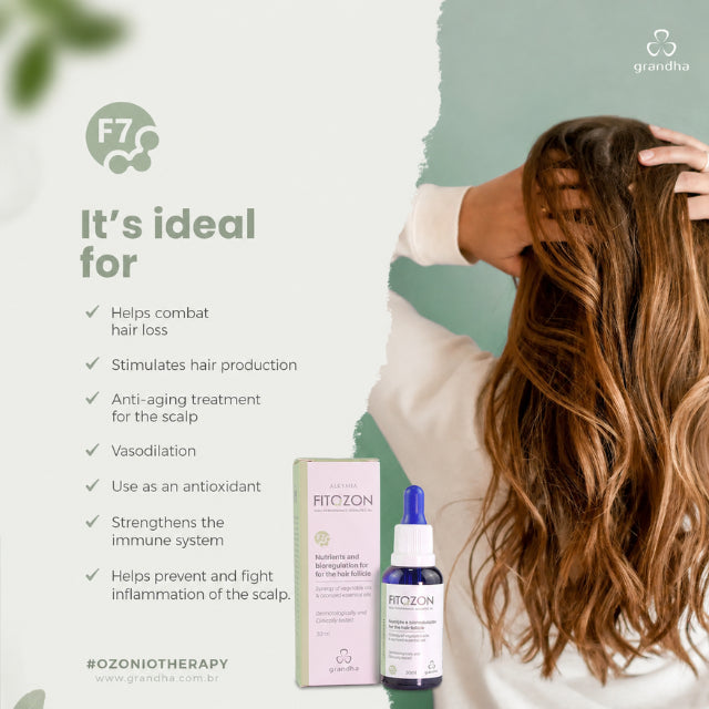 Grandha Fitozon Pure Intensity F7 Hair Follicle Nutrition and Biomodulation Oil 30ml with premium packaging – Buy now at MKPBR.COM – Worldwide Shipping