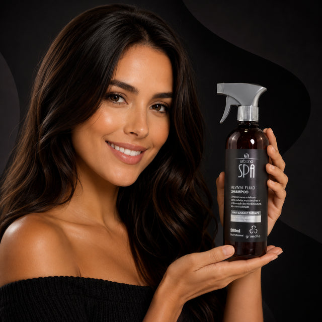 Grandha Revival Fluid Shampoo Ultra-Gentle Sensitive Scalp Cleanser 16.91 fl oz (500 ml) Brazilian hair care – Buy now at MKPBR.COM – Worldwide Shipping