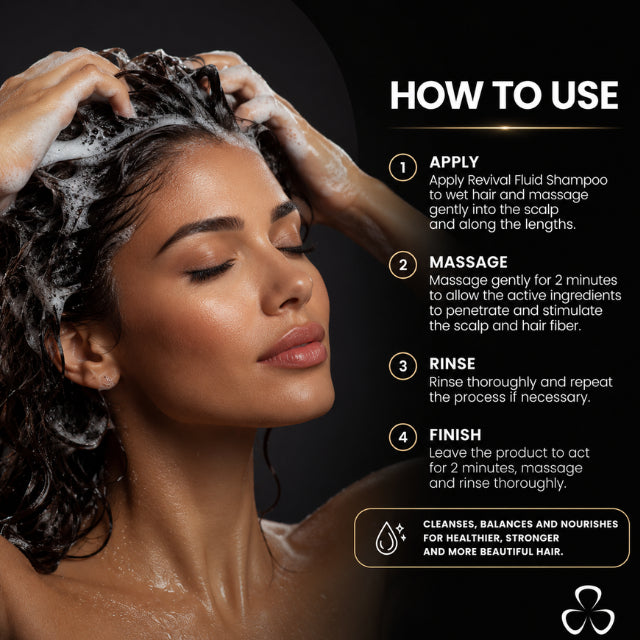 Grandha Revival Fluid Shampoo Ultra-Gentle Sensitive Scalp Cleanser 16.91 fl oz (500 ml) soft cleansing formula – Buy now at MKPBR.COM – Worldwide Shipping