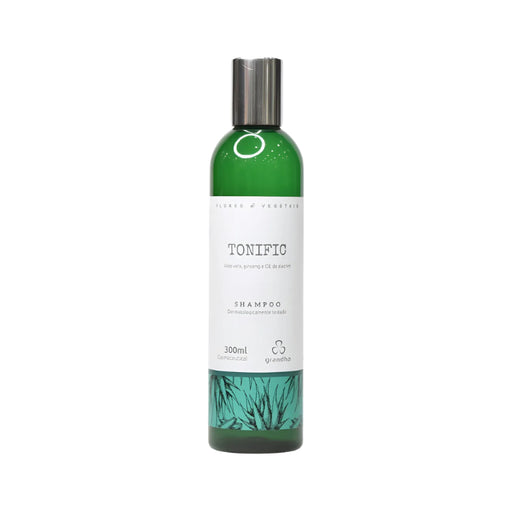 Grandha Tonific Strengthening Shampoo aloe vera ginseng 300ml front view – Buy now at MKPBR.COM – Worldwide Shipping