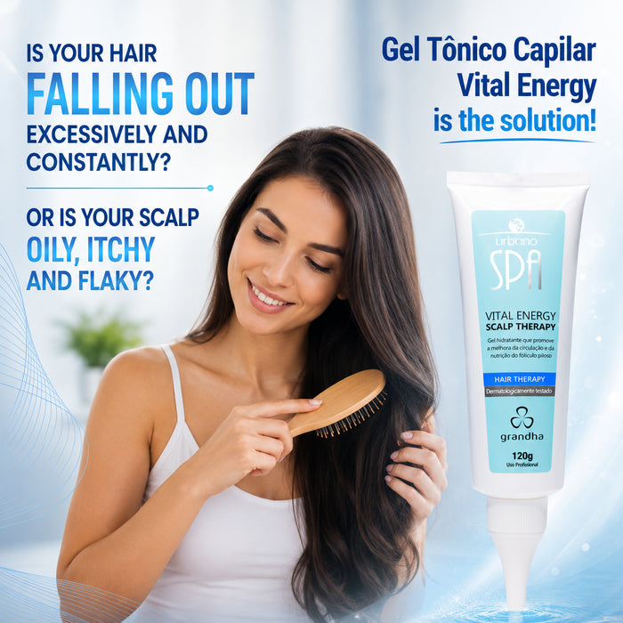  Grandha Urbano Spa Blue Vital Energy Scalp Therapy Gel 120g demonstrating advanced Brazilian biotechnology – Buy now at MKPBR.COM – Worldwide Shipping