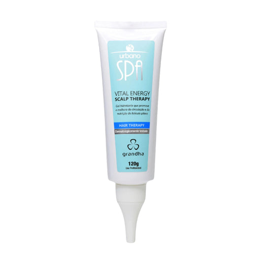 Grandha Urbano Spa Blue Vital Energy Scalp Therapy Gel 120g front view – Buy now at MKPBR.COM – Worldwide Shipping