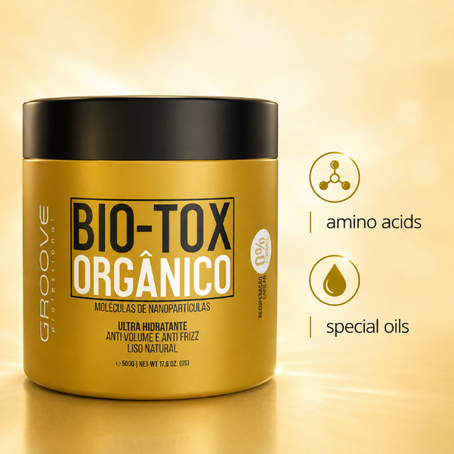 Groove Professional Bio-Tox Orgânico organic botox treatment professional size – Buy now at MKPBR.COM – Worldwide Shipping