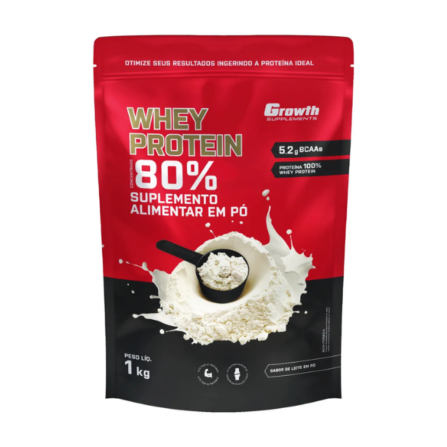 Growth Supplements Concentrated Whey Protein 2.2 lb (1000g) - Comforting Powdered Milk flavor for versatile protein supplementation – Buy now at MKPBR.COM – Worldwide Shipping
