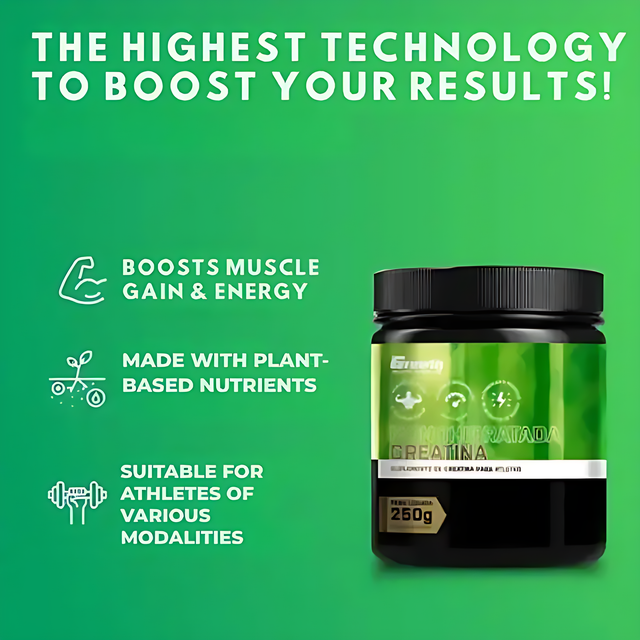 Growth Supplements Creatina Monohidratada supporting strength and muscle volume – Buy now at MKPBR.COM – Worldwide Shipping