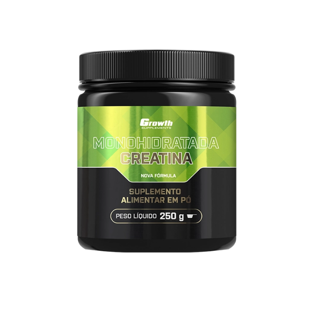 Growth Supplements pure creatine powder in 100g and 250g sizes boosting muscle performance and energy – Buy now at MKPBR.COM – Worldwide Shipping