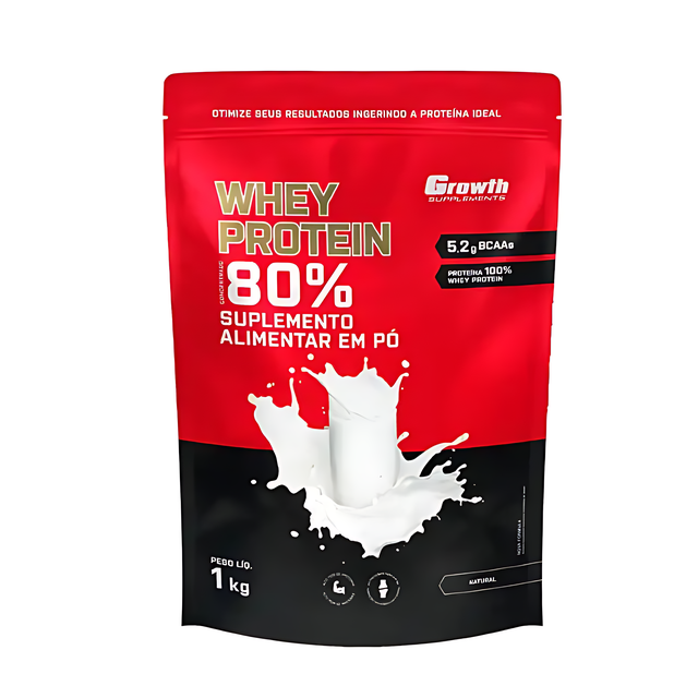 Growth Supplements Concentrated Whey Protein 2.2 lb (1000g) for muscle support and growth – Buy now at MKPBR.COM – Worldwide Shipping