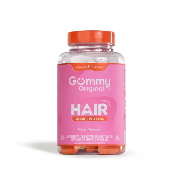 Gummy Hair Vitamin Gummies for Healthy Hair, Skin & Nails Strawberry - 60 Gummies - 6.35 oz (180 g) – Delicious heart-shaped vitamins for vibrant beauty – Buy now at MKPBR.COM – Worldwide Shipping