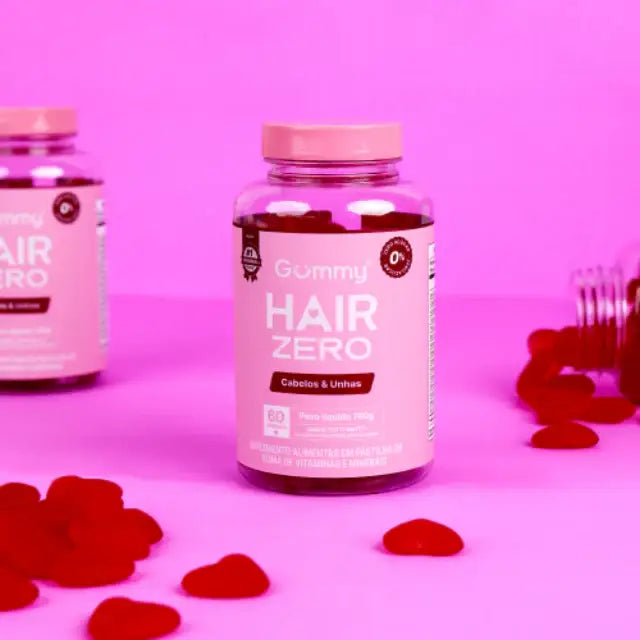 Gummy Hair ZERO Sugar-Free Vitamin Gummies for Hair, Skin & Nails - 60 Gummies - 6.35 oz (180 g) – Experience guilt-free beauty and wellness – Buy now at MKPBR.COM – Worldwide Shipping