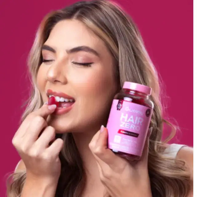 Gummy Hair ZERO Sugar-Free Vitamin Gummies for Hair, Skin & Nails - 60 Gummies - 6.35 oz (180 g) – Supports radiant skin and stronger nails – Buy now at MKPBR.COM – Worldwide Shipping