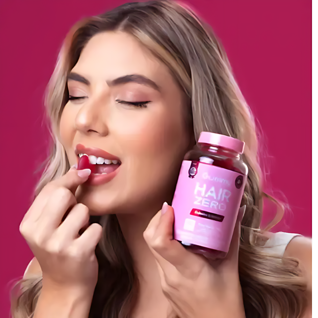 Gummy Hair ZERO Sugar-Free Vitamin Gummies for Hair, Skin & Nails - 60 Gummies - 6.35 oz (180 g) – Supports radiant skin and stronger nails – Buy now at MKPBR.COM – Worldwide Shipping