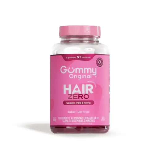  Gummy Hair ZERO Sugar-Free Vitamin Gummies for Hair, Skin & Nails - 60 Gummies - 6.35 oz (180 g) – Delicious sugar-free beauty support – Buy now at MKPBR.COM – Worldwide Shipping