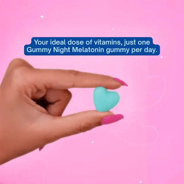 Gummy Night Melatonin Gummies - Raspberry Flavor - 30 Gummies - 3.17 oz (90 g) – Fast-acting formula for quicker sleep onset – Buy now at MKPBR.COM – Worldwide Shipping