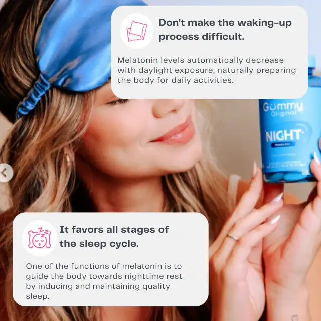 Gummy Night Melatonin Gummies - Raspberry Flavor - 30 Gummies - 3.17 oz (90 g) – Perfect for nightly relaxation and unwinding – Buy now at MKPBR.COM – Worldwide Shipping