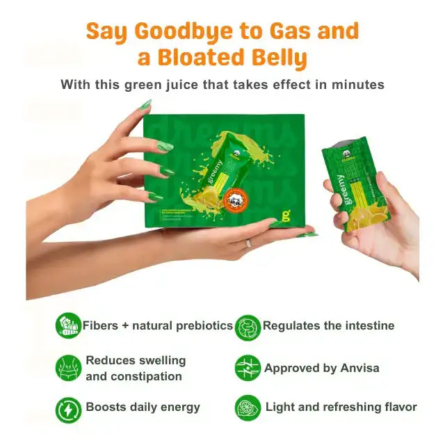 Greemy Green Juice Gut Health Sachets for optimal digestive balance – Buy now at MKPBR.COM – Worldwide Shipping