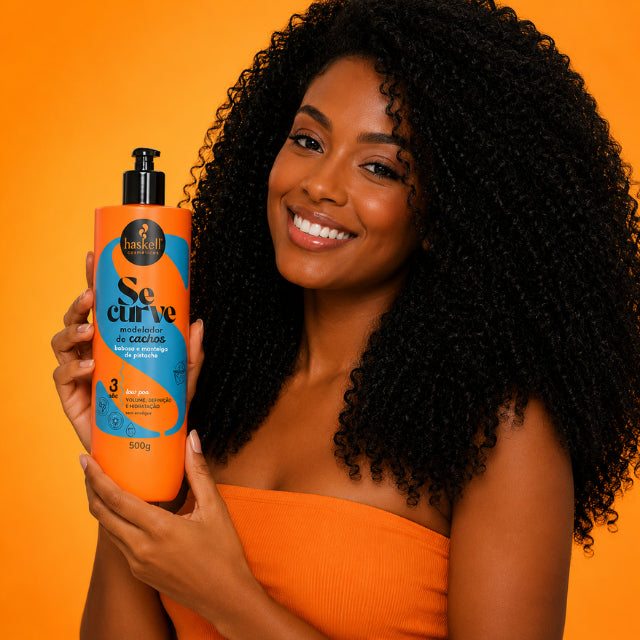 Haskell Se Curve 3ABC Curl Definer & Volumizing Styling Cream 17.63 oz (500g) - Hydrates & Models - Buy now at MKPBR.COM – Worldwide Shipping