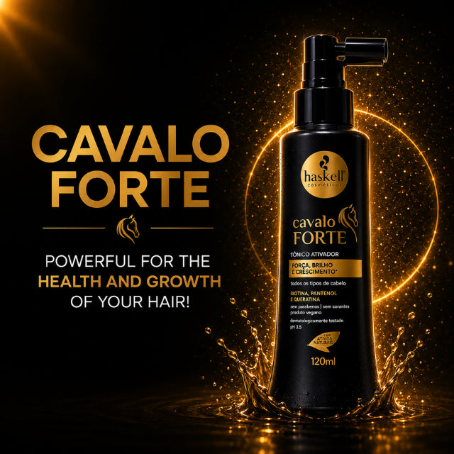 Haskell Cavalo Forte Scalp Tonic 120ml - Authentic Brazilian Formula - Buy now at MKPBR.COM – Worldwide Shipping