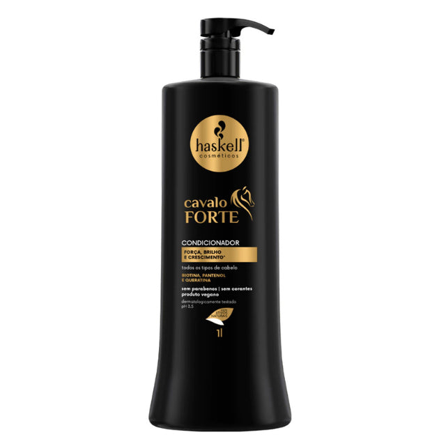 Haskell Cavalo Forte Strengthening & Growth Conditioner 33.81 oz (1L) - Professional Size - Buy now at MKPBR.COM – Worldwide Shipping
