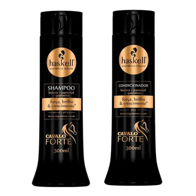 Haskell Cavalo Forte Duo Kit Shampoo & Conditioner 10.14 oz - For Hair Strength & Growth - Buy now at MKPBR.COM – Worldwide Shipping