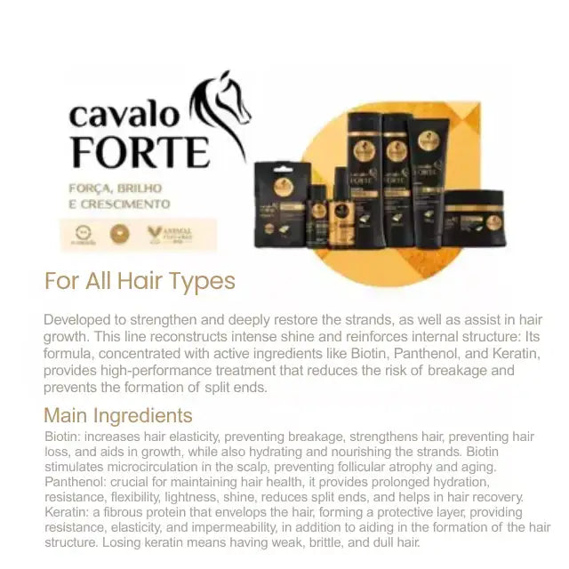 Haskell Cavalo Forte Hair - Intensive Treatment - Buy now at MKPBR.COM – Worldwide Shipping