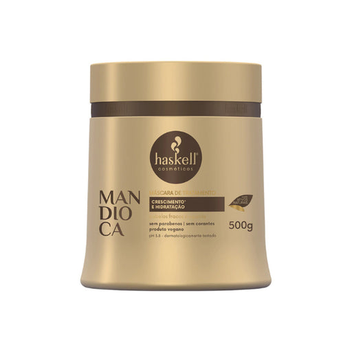 Haskell Mandioca Deep Hydration & Strengthening Hair Mask 17.63 oz - For Weak & Dull Hair - Buy now at MKPBR.COM – Worldwide Shipping
