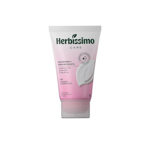 Herbíssimo Care Rosehip & Niacinamide Cream Deodorant 55g Front – Buy now at MKPBR.COM – Worldwide Shipping