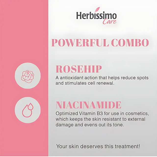 Herbíssimo Care Rosehip & Niacinamide Kit Benefits – Alcohol-Free Formula – Buy now at MKPBR.COM – Worldwide Shipping