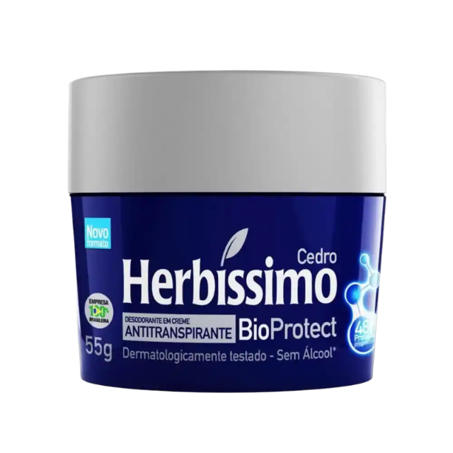 Herbíssimo Cedar Antiperspirant Cream Deodorant packaging display – Buy now at MKPBR.COM – Worldwide Shipping
