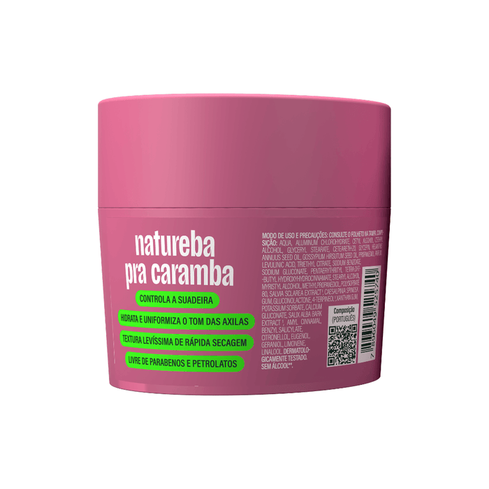 Herbíssimo Hibiscus Antiperspirant Cream Deodorant 55 g – back label – Buy now at MKPBR.COM – Worldwide Shipping