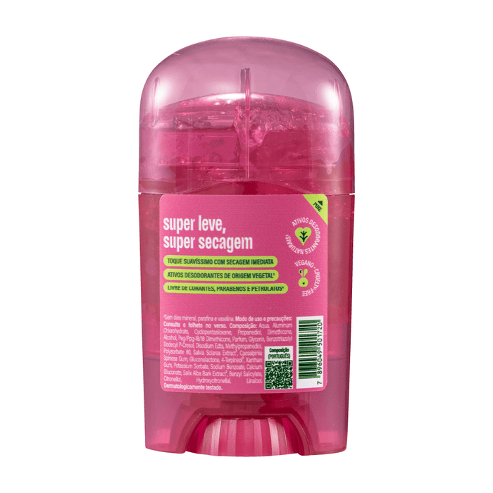 Herbíssimo Invisible Gel Bloom Antiperspirant Deodorant Stick 45 g – back label – Buy now at MKPBR.COM – Worldwide Shipping