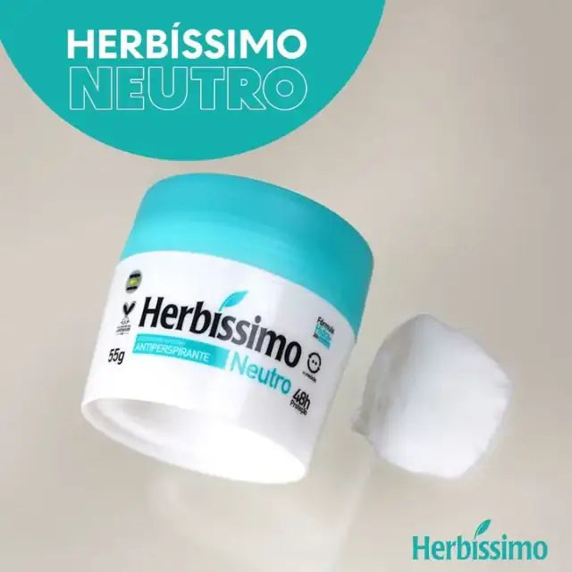 Herbíssimo Neutral Antiperspirant Cream Deodorant Kit Unscented – Pure Freshness – Buy now at MKPBR.COM – Worldwide Shipping