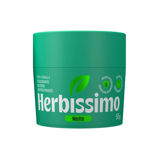 Herbíssimo Neutro Cream Deodorant 55g Front – Buy now at MKPBR.COM – Worldwide Shipping