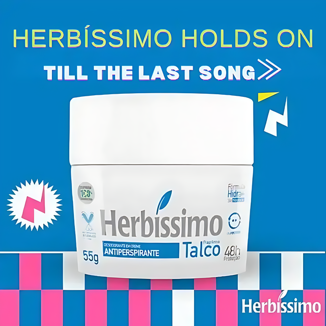 Herbíssimo Talc Cream Deodorant Kit 3 Units Effective – Odor Control – Buy now at MKPBR.COM – Worldwide Shipping