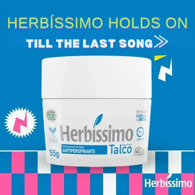 Herbíssimo Talc Cream Deodorant Kit 3 Units Effective – Odor Control – Buy now at MKPBR.COM – Worldwide Shipping
