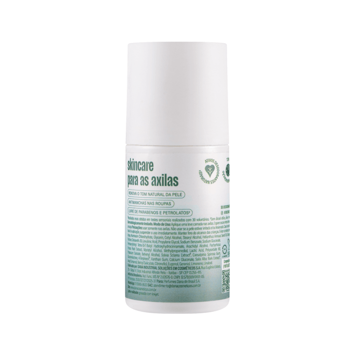 Herbíssimo Tradicional Roll-On Antiperspirant Deodorant 50 ml – back label – Buy now at MKPBR.COM – Worldwide Shipping