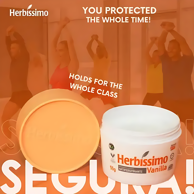 Herbíssimo Vanilla Cream Deodorant Kit Benefits – Moisturizing Deodorant – Buy now at MKPBR.COM – Worldwide Shipping