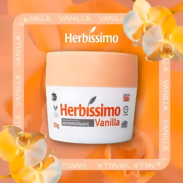 Herbíssimo Vanilla Cream Deodorant Kit Delicate Scent – Gentle Skincare – Buy now at MKPBR.COM – Worldwide Shipping