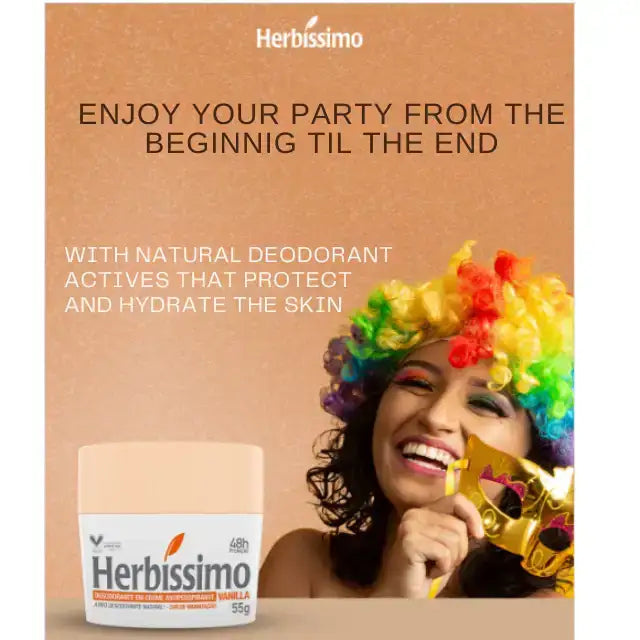 Herbíssimo Vanilla Cream Deodorant Kit Hydrating – 24H Axillary Hydration – Buy now at MKPBR.COM – Worldwide Shipping