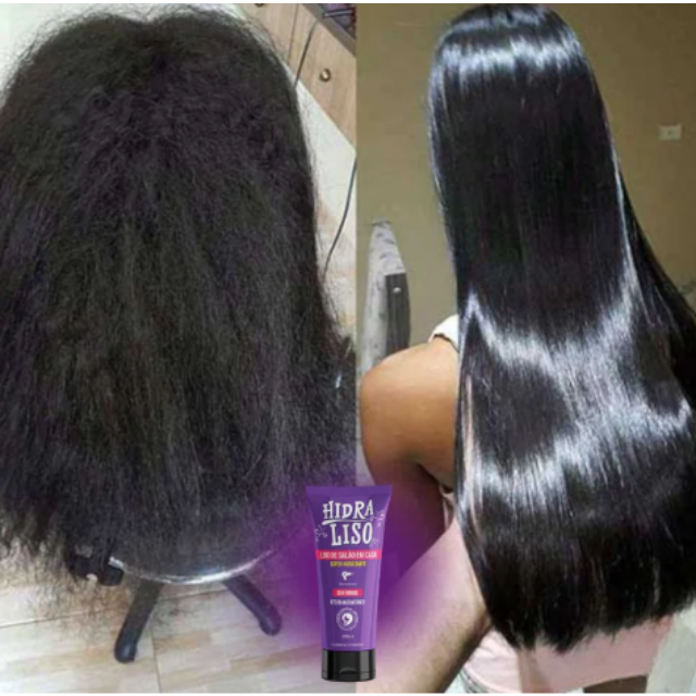 Hidraliso 6.76 oz before and after smoothing results – Buy now at MKPBR.COM – Worldwide Shipping