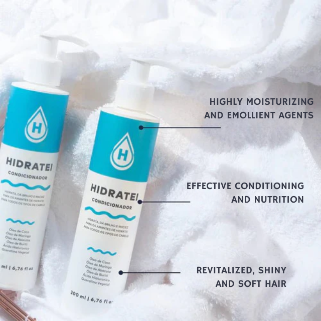 Hidratei Daily Hair Cleansing and Conditioning Kit – Buy now at MKPBR.COM – Worldwide Shipping