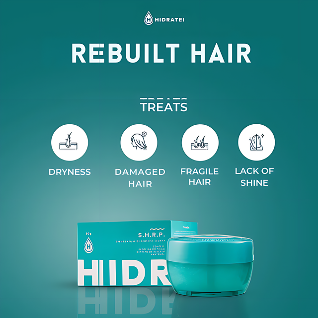 Hidratei SHRP cuticle sealing cream for enhanced shine – Buy now at MKPBR.COM – Worldwide Shipping