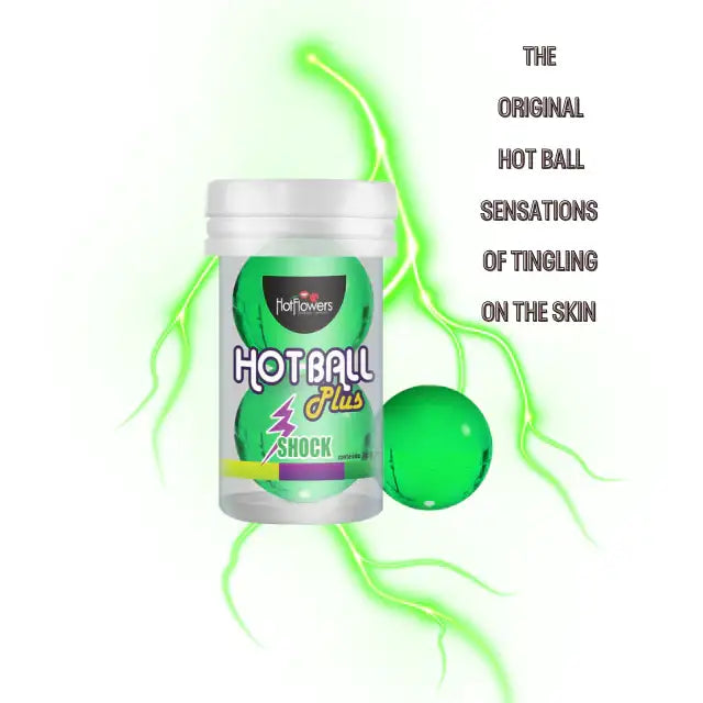 Hot Flowers Hot Ball Plus Shock Pleasure Spheres – Jambu Electrifying Tingling Sensation – 2 Spheres (6g total) – Buy now at MKPBR.COM – Worldwide Shipping