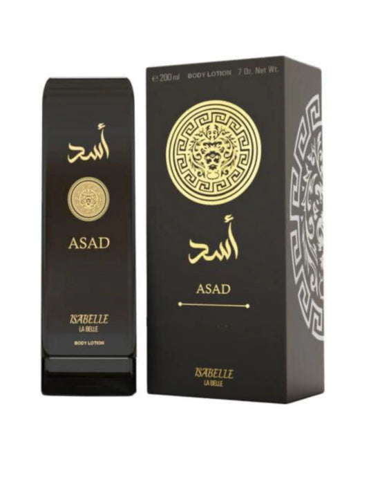 Isabelle La Belle Asad Black Body Moisturizing Lotion 200ml (6.76 fl oz) bottle