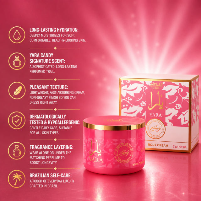 Isabelle La Belle Yara Candy Body Moisturizing Lotion 200ml Perfumed Body Cream – Buy now at MKPBR.COM – Worldwide Shipping