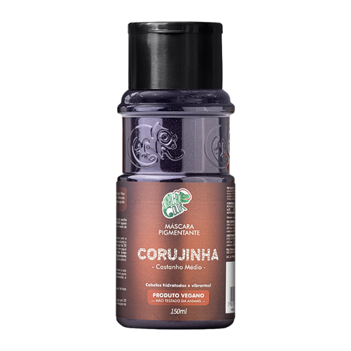 Kamaleão Color Corujinha Vegan Medium Brown Hair Mask available in 100g and 150g sizes – Buy now at MKPBR.COM – Worldwide Shipping