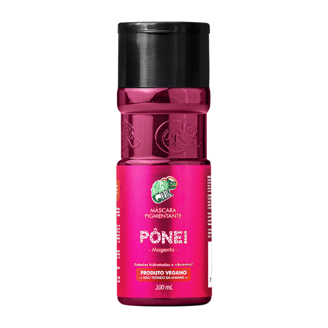Kamaleão Color Pônei 3.38 oz (100ml) travel size magenta pink hair toner – Buy now at MKPBR.COM – Worldwide Shipping
