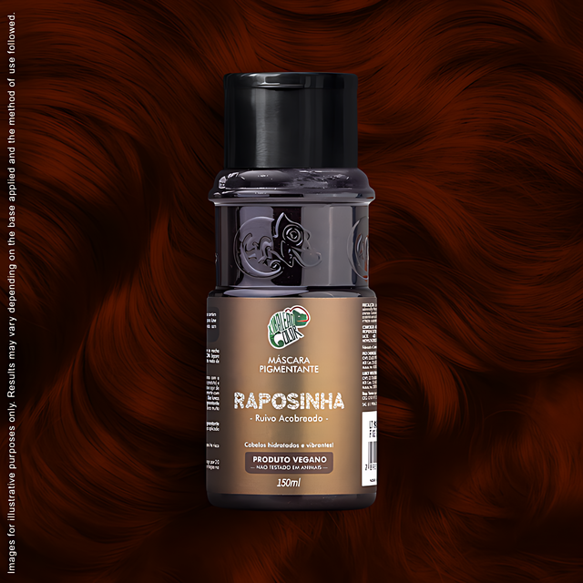 Creamy and hydrating texture of Kamaleão Color Raposinha Copper Red hair pigmenting mask – Buy now at MKPBR.COM – Worldwide Shipping