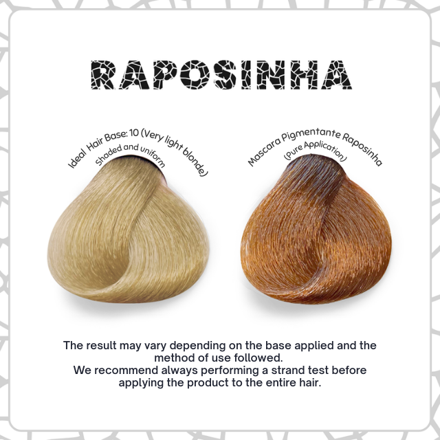 Vibrant ginger hair color result using Kamaleão Color Raposinha on level 10 blonde hair – Buy now at MKPBR.COM – Worldwide Shipping