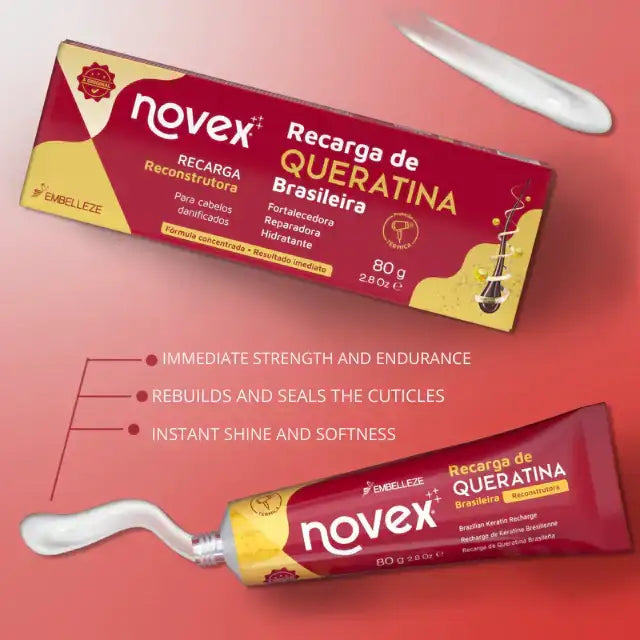 Keratin Pro-Vitamin B5 Hair Treatment Novex – Infused with Panthenol for enhanced hydration and elasticity – Buy now at MKPBR.COM – Worldwide Shipping